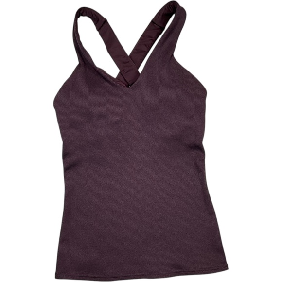 ALO Yoga Elevate Crossover Tank Dark Plum Size Small - Picture 3 of 10